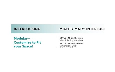 Mighty Mat Interlocking End Section