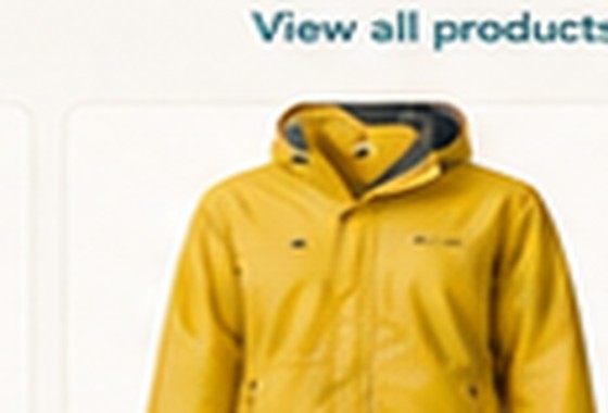 Yellow rain jacket